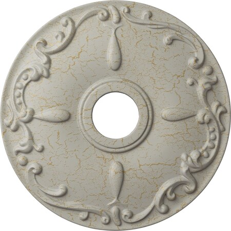 Kent Ceiling Medallion (Fits Canopies up to 5"), 18"OD x 3 1/2"ID x 1 1/4"P, Pot of Cream Crackle